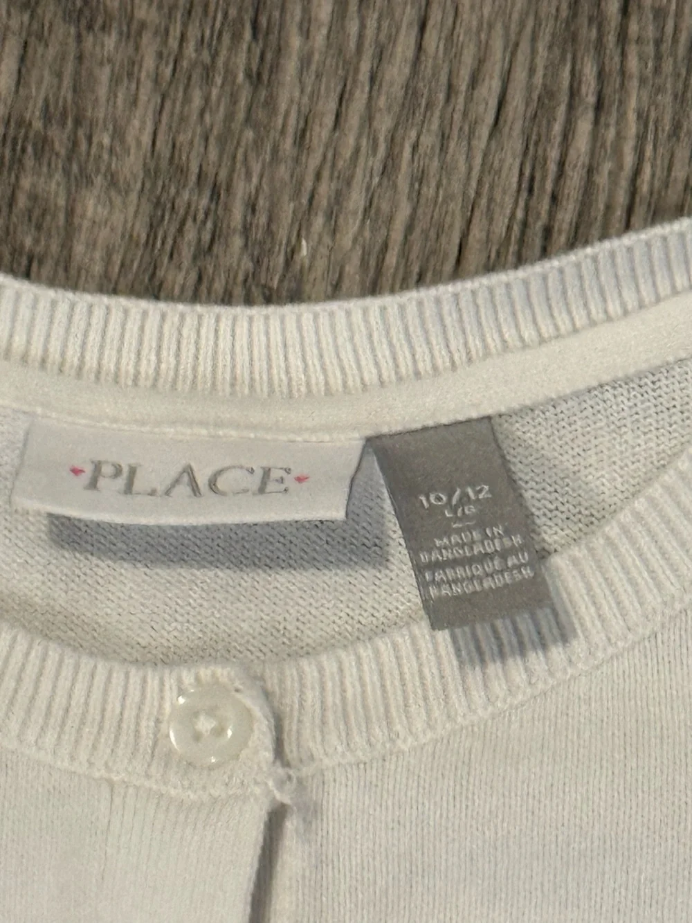 2 / $12 - Children’s Place white long sleeve button up cardigan